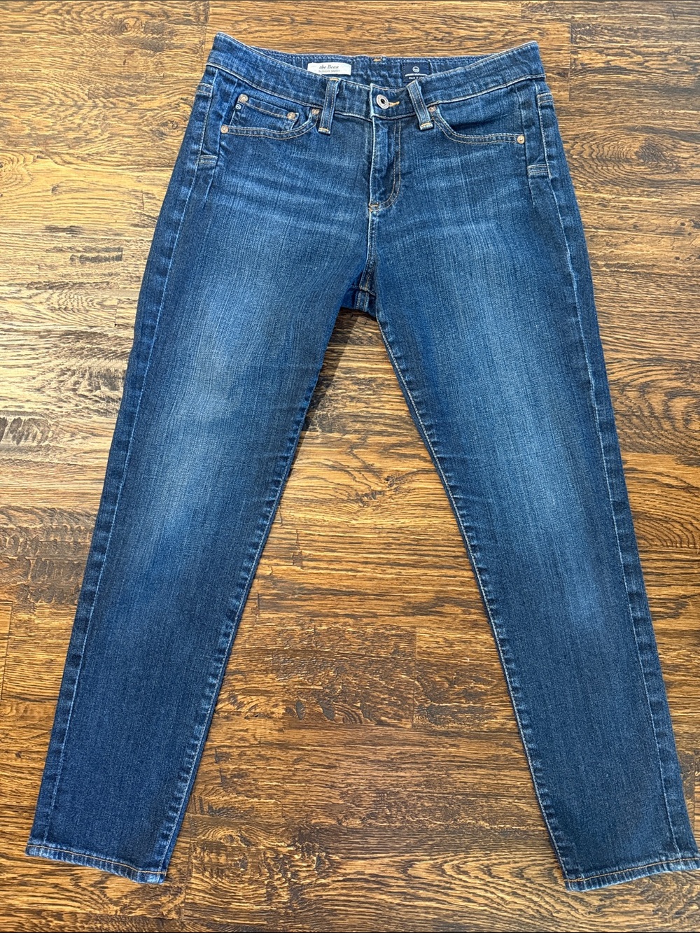 AG Adriano Goldschmied Women's The Beau Slouchy Skinny Jeans in Dark Blue Wash